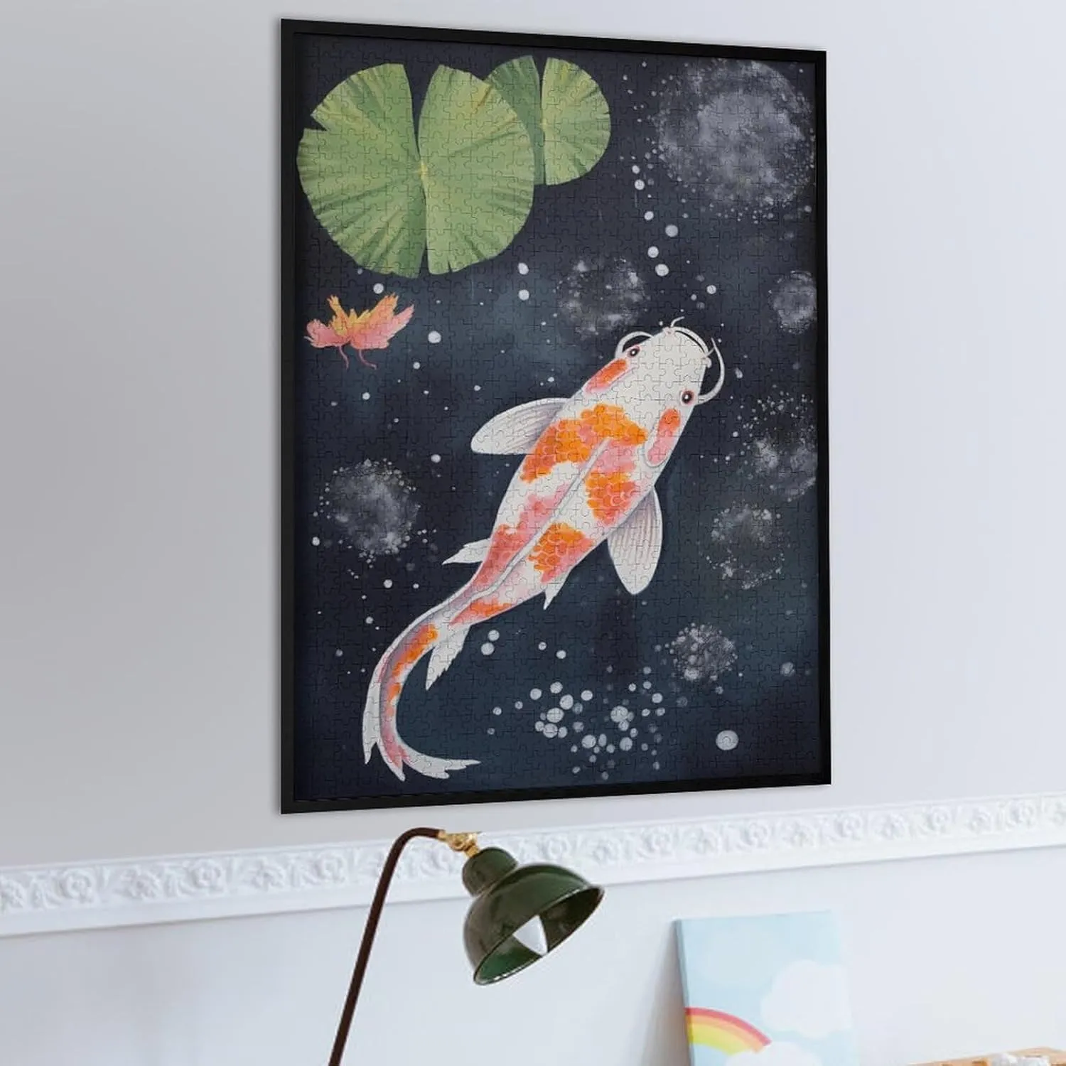 Puzzles for Adults 1000 Pieces - Koi Fish Swimming Koi Fish Challenging Jigsaw Puzzle, Daring to Try, Family Entertainment Interactive Fun Jigsaw Puzzle Gifts