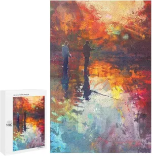 Puzzles for Adults 1000 Pieces - Luya Fishing Funny Puzzle Unique Difficult and Challenge Large Puzzle Game Toys Gift