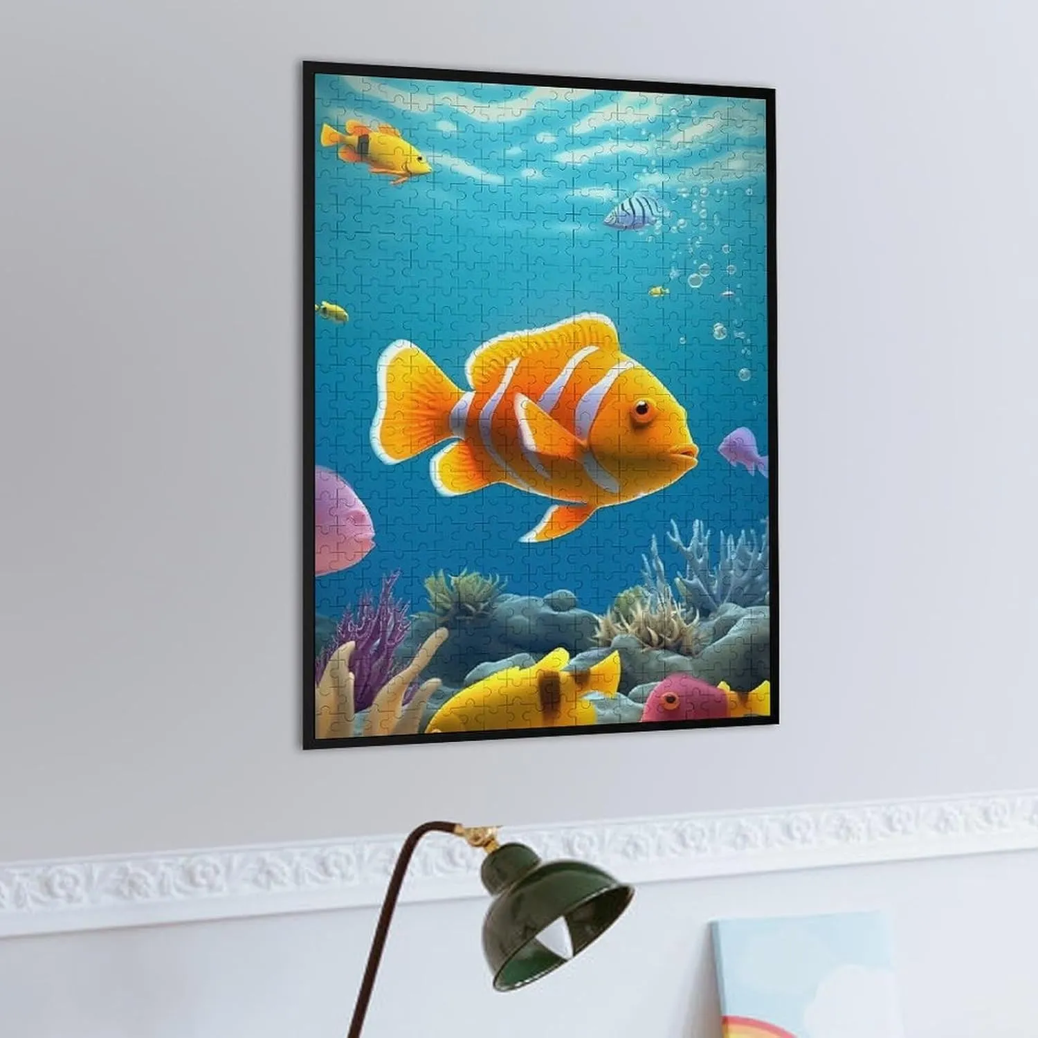 Puzzles for Adults 500 Pieces - Coral Bush Fish Ocean Puzzle Challenging Educational Toys Puzzles Reduced Pressure Gift