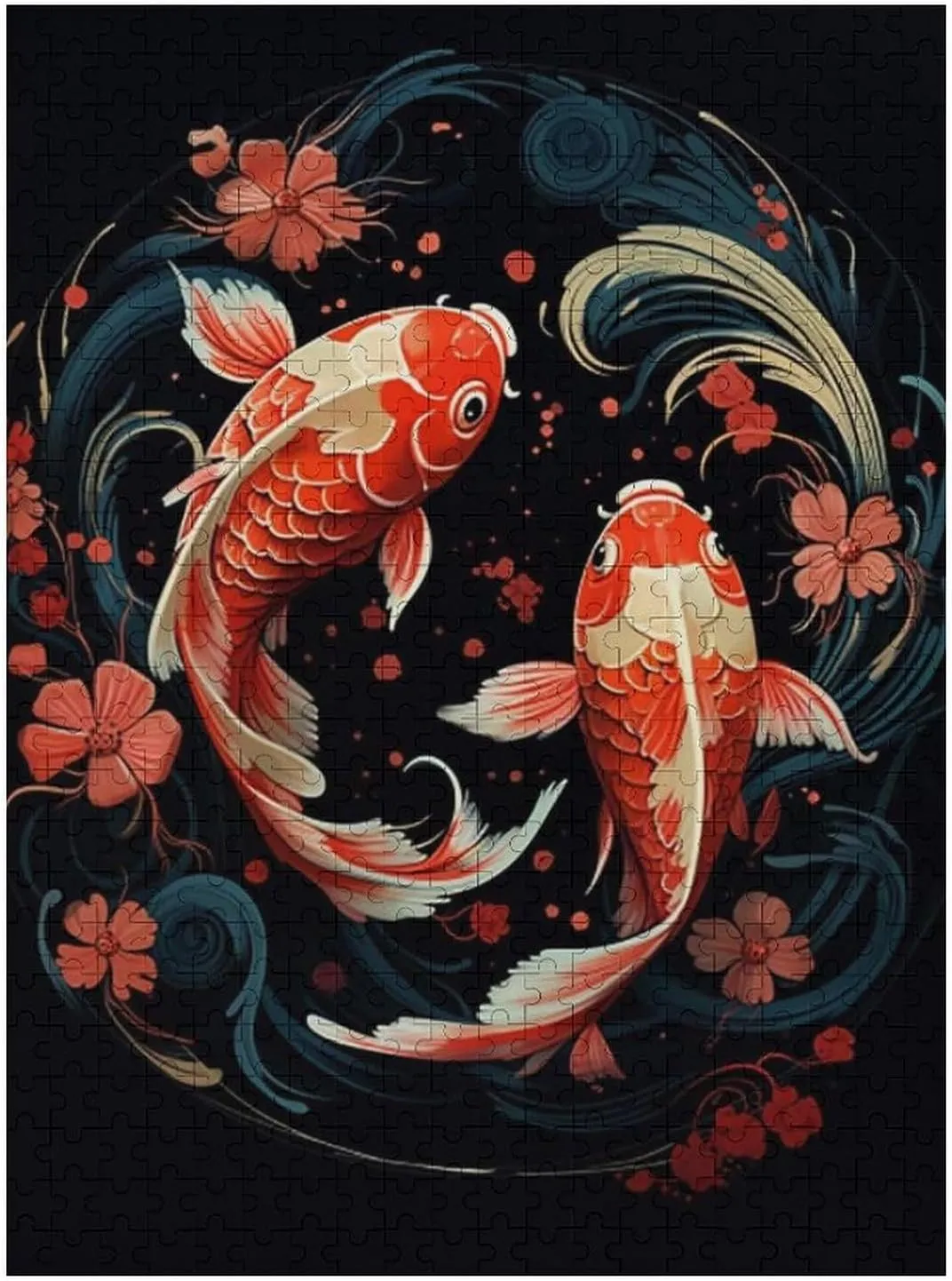 Puzzles for Adults 500 Pieces - Fish Animal Hi-Definition Printing Beautiful Drawings,for Bedroom Decor Family Holidays,Elevate Yourself Gift Decor