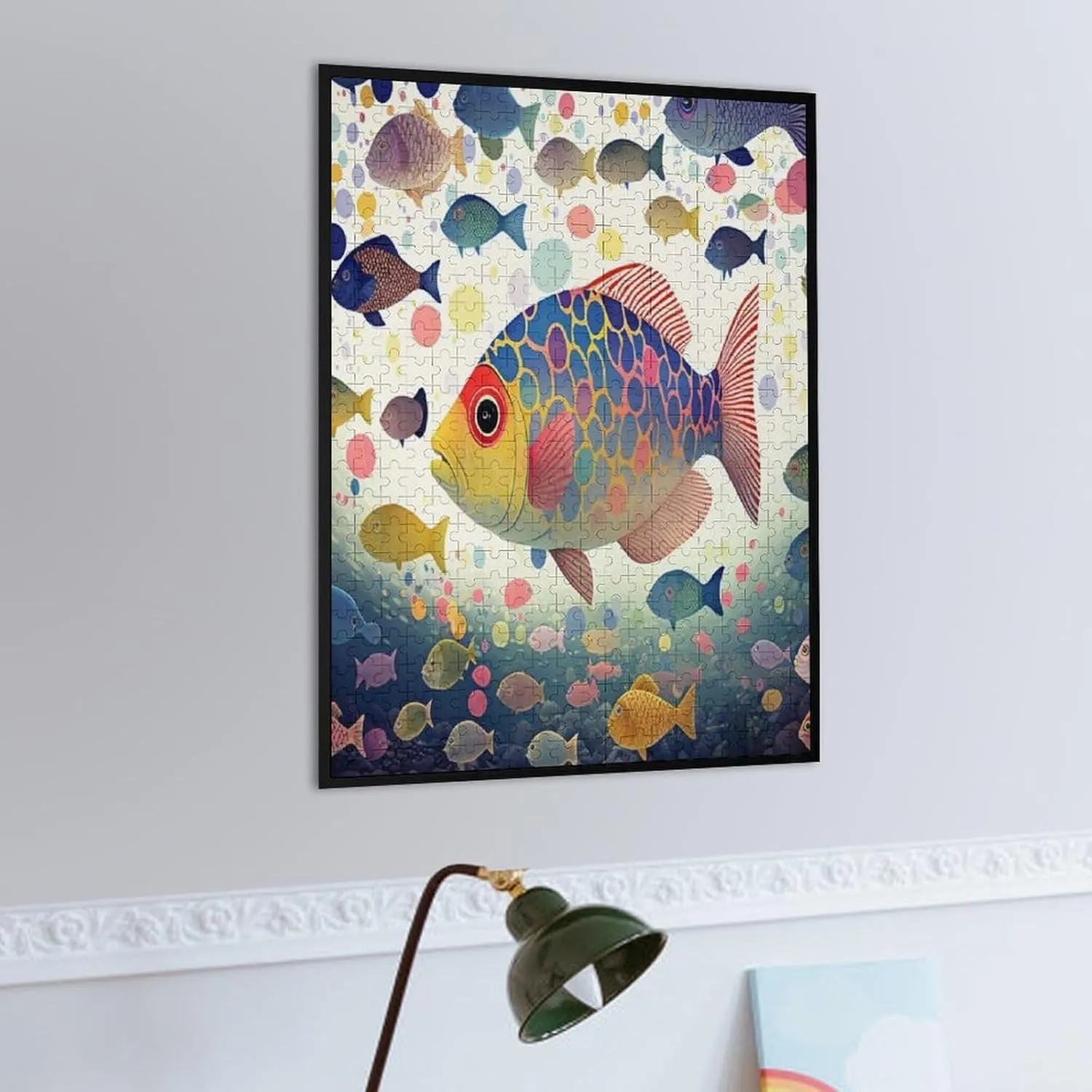 Puzzles for Adults 500 Pieces - Fish Colorful Fish Perfect Interlocking Clear Printing - Adults Educational Puzzle Ideal Gift - Display as Artwork Idea!