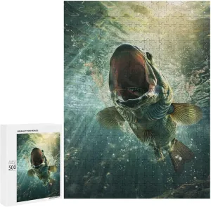Puzzles for Adults 500 Pieces - Fish Oil Perfect for Fun Brain Puzzle Lovers Vibrant Illustrations and Quality Pieces Challenging and Relaxing Gifts Idea