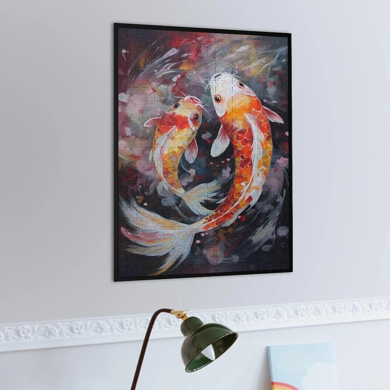 Puzzles for Adults 500 Pieces - Golden Koi Fish Funny Challenging Puzzle Perfect for Game Nights