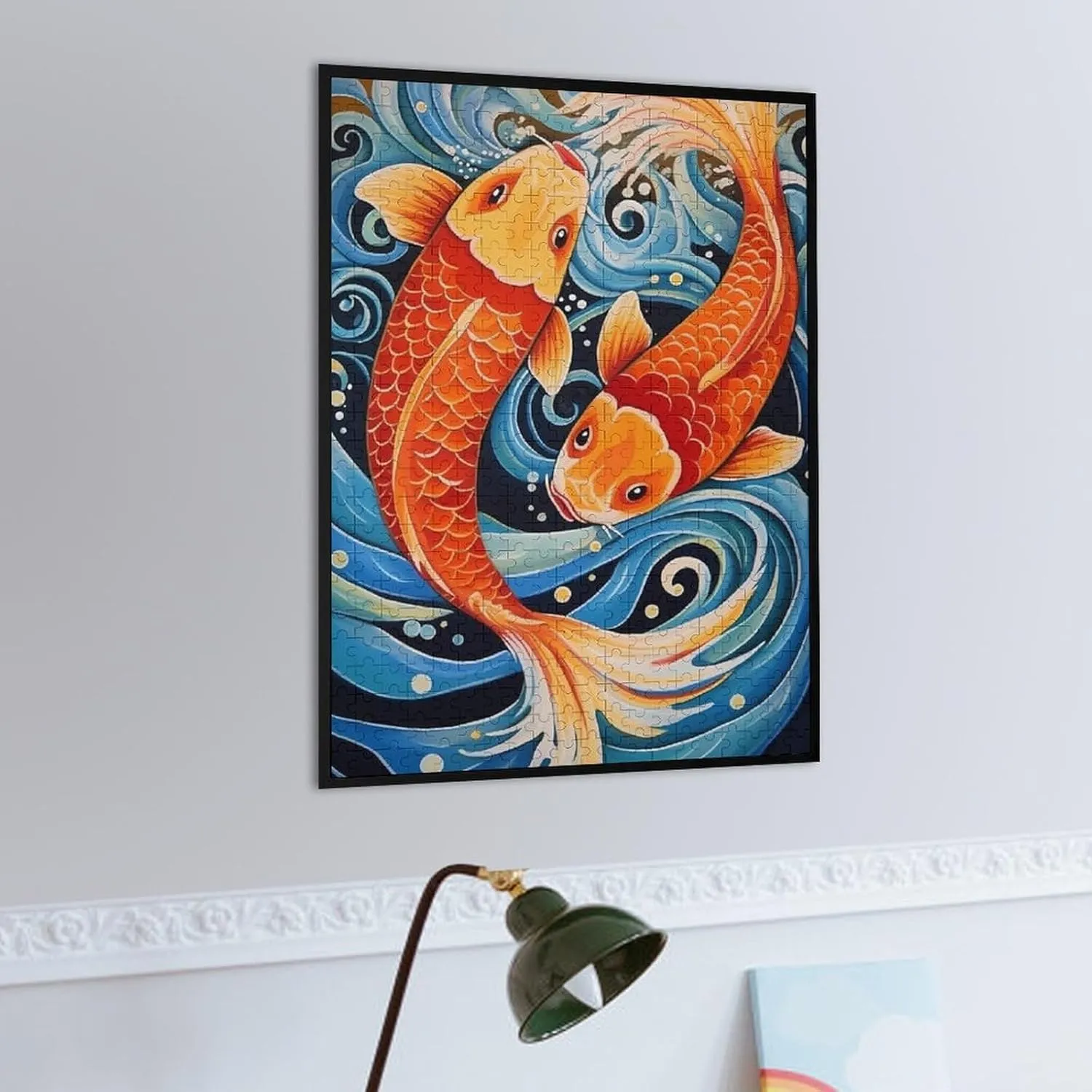 Puzzles for Adults 500 Pieces - Koi Colorful Koi Fish Perfect for Fun Brain Puzzle Lovers Vibrant Illustrations and Quality Pieces Challenging and Relaxing Gifts Idea