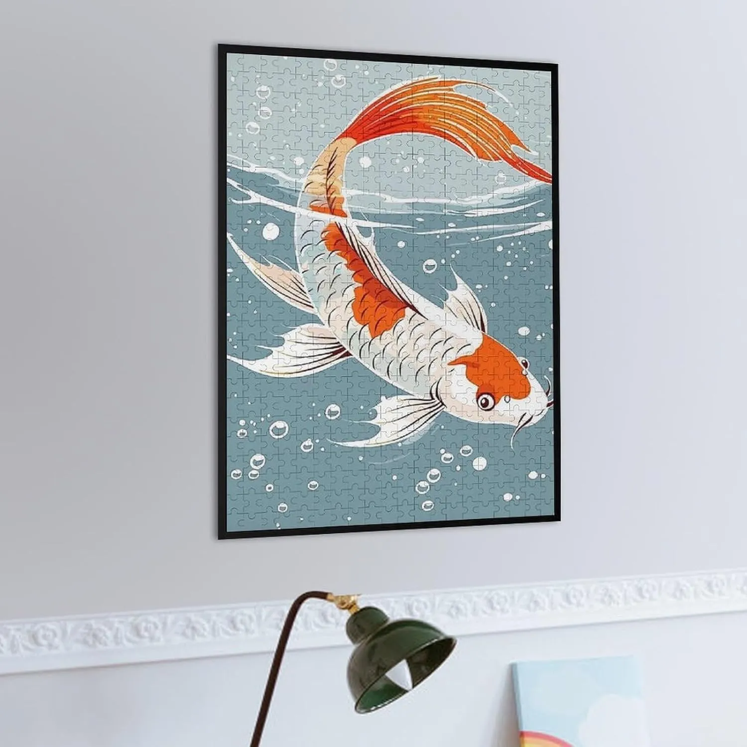 Puzzles for Adults 500 Pieces - Koi Swimming in Water Fish Puzzles for Family Games, Puzzle for Gifts, Funny Puzzle for Education
