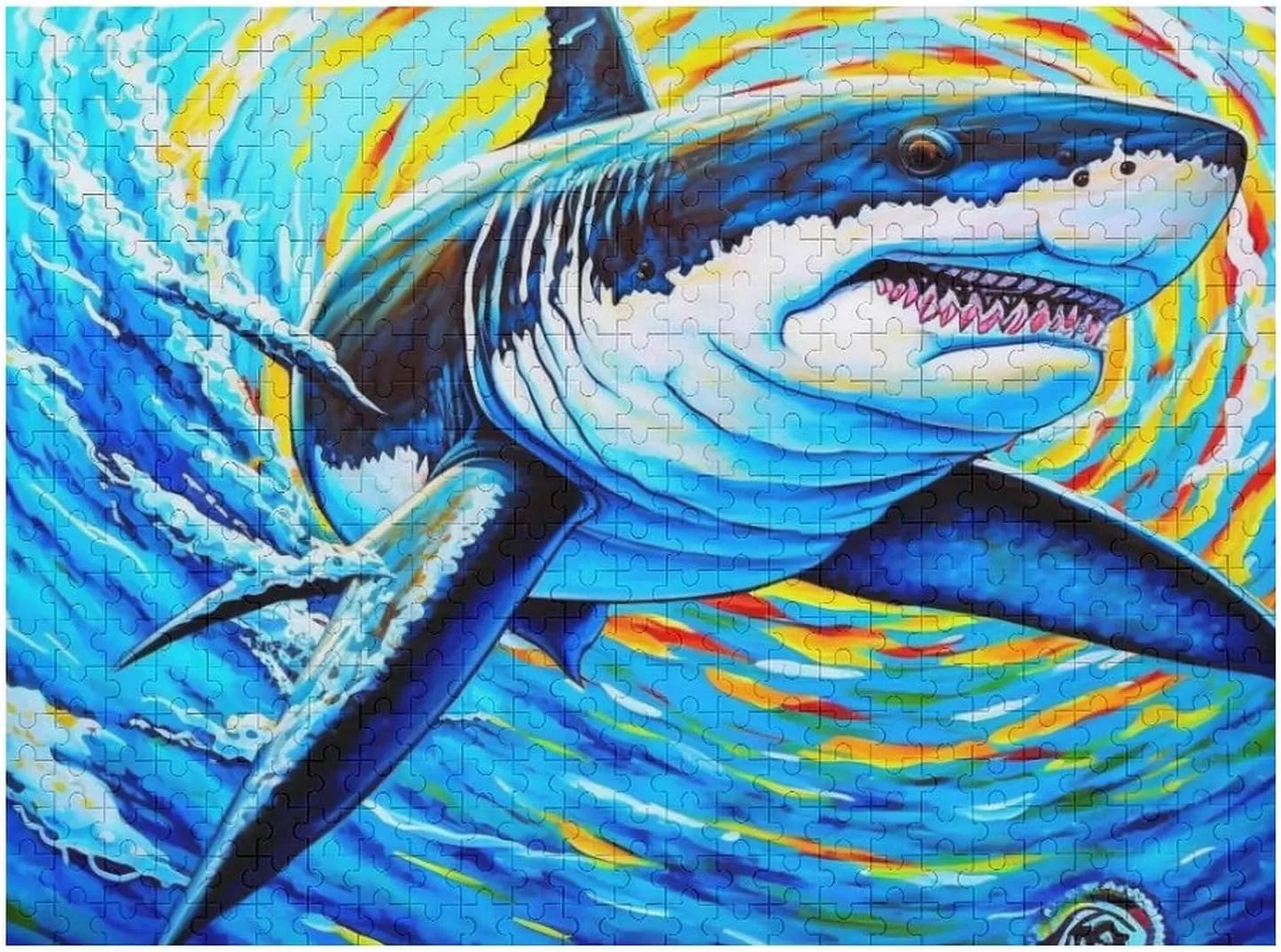 Puzzles for Adults 500 Pieces - Shark Animal Fish Funny Puzzle Learning Educational Puzzles for Children Girls and Boys