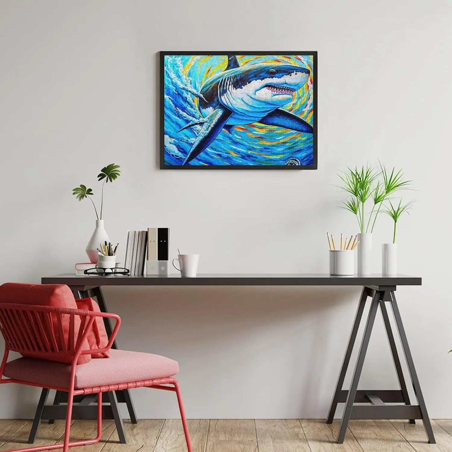 Puzzles for Adults 500 Pieces - Shark Animal Fish Funny Puzzle Learning Educational Puzzles for Children Girls and Boys