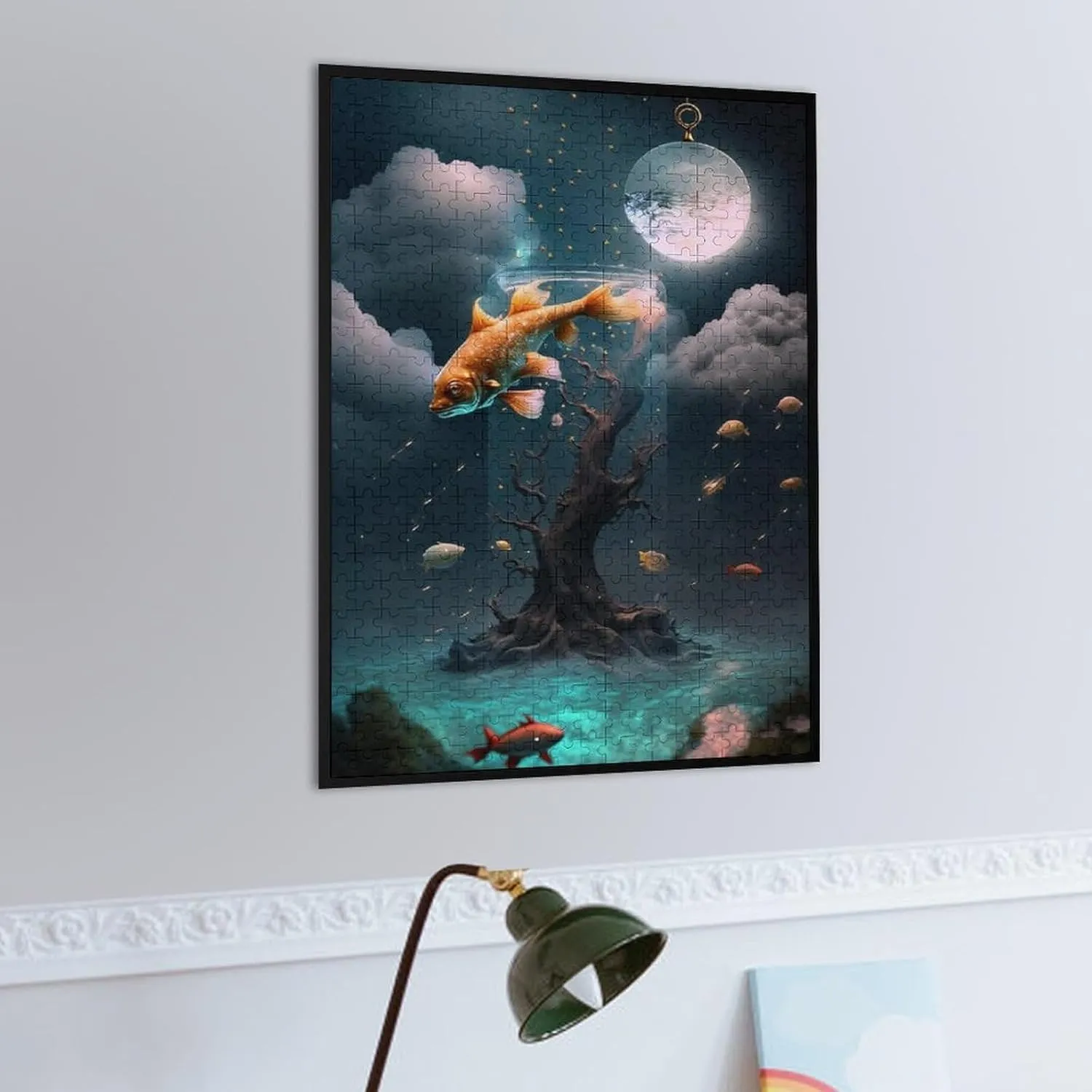 Puzzles for Adults 500 Pieces - Sky Guarded by Fish Funny Educational Puzzles, Birthday Christmas Valentine's Day Gift