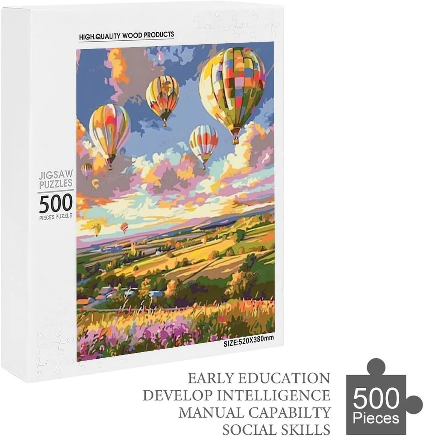 Puzzles for Adults 500 Pieces - Spring Grassland Puzzle Challenging Educational Toys Gifts for Home Decor Family Activities