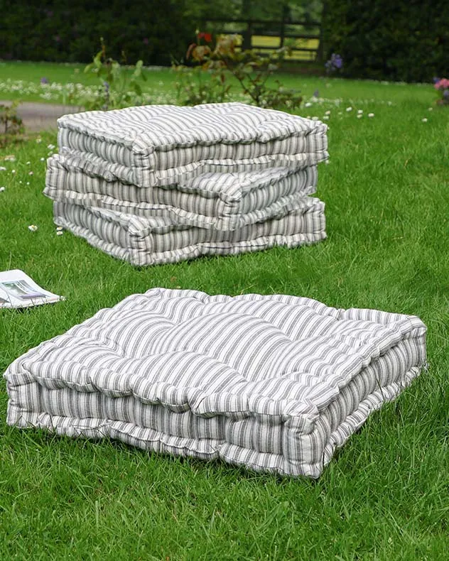 Pyrenees Grey Stripe Garden Box Cushion
