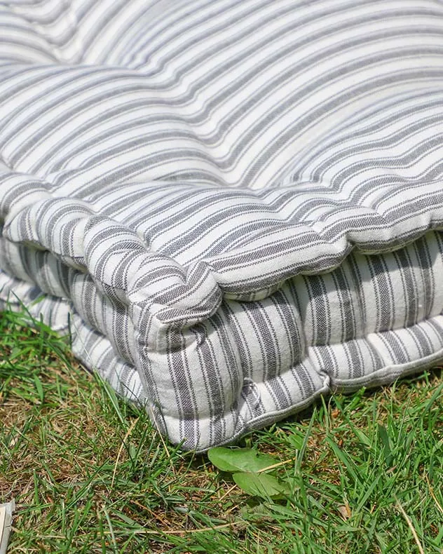 Pyrenees Grey Stripe Garden Box Cushion