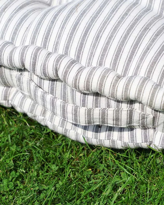 Pyrenees Grey Stripe Garden Box Cushion
