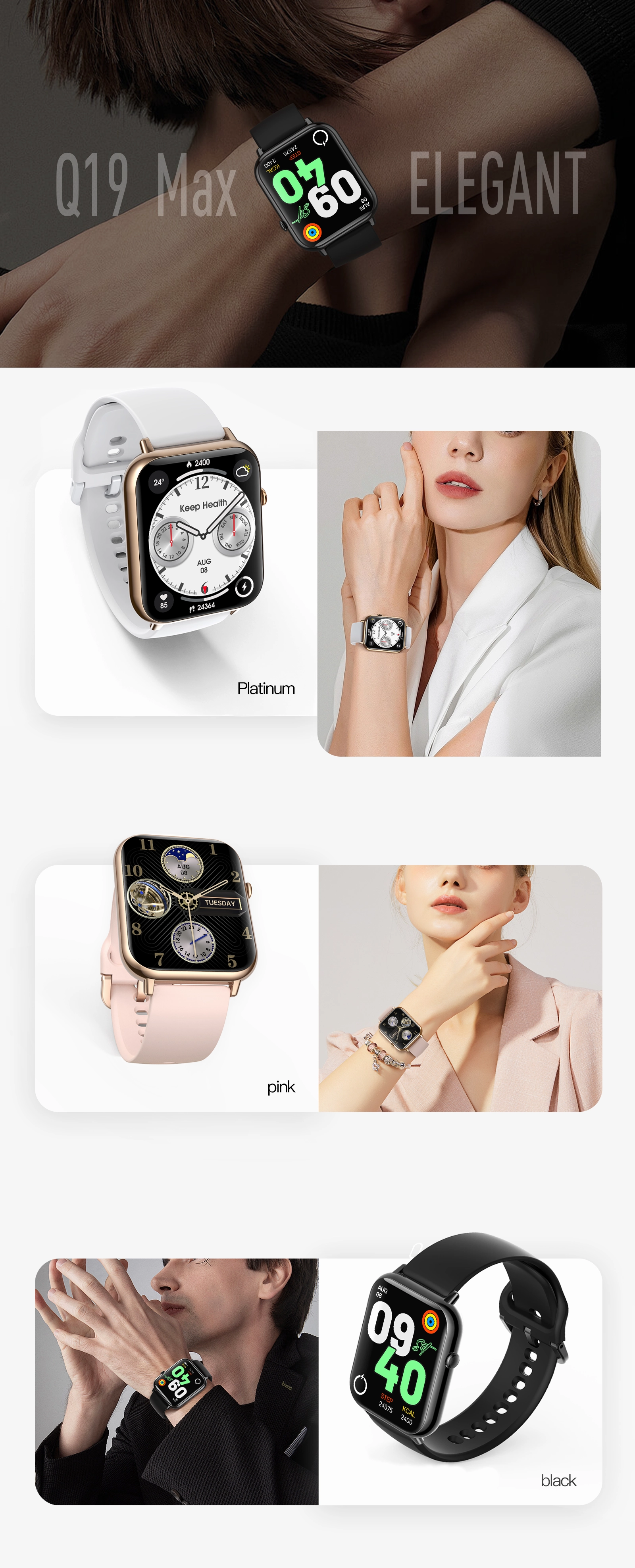 Q19 Max Luxury Smart Watch