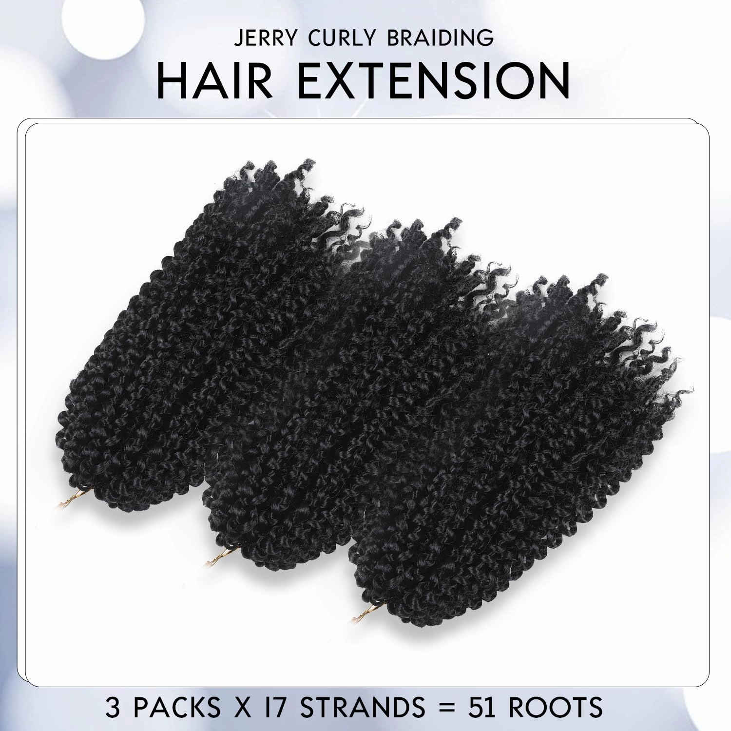 Quantum Love Kinky Curly Crochet Hair Short Marlybob Jerry Curl Hair Extension for Black Women Short Passion Twist Synthetic Hair Extension (3 Pack 10 Inches)