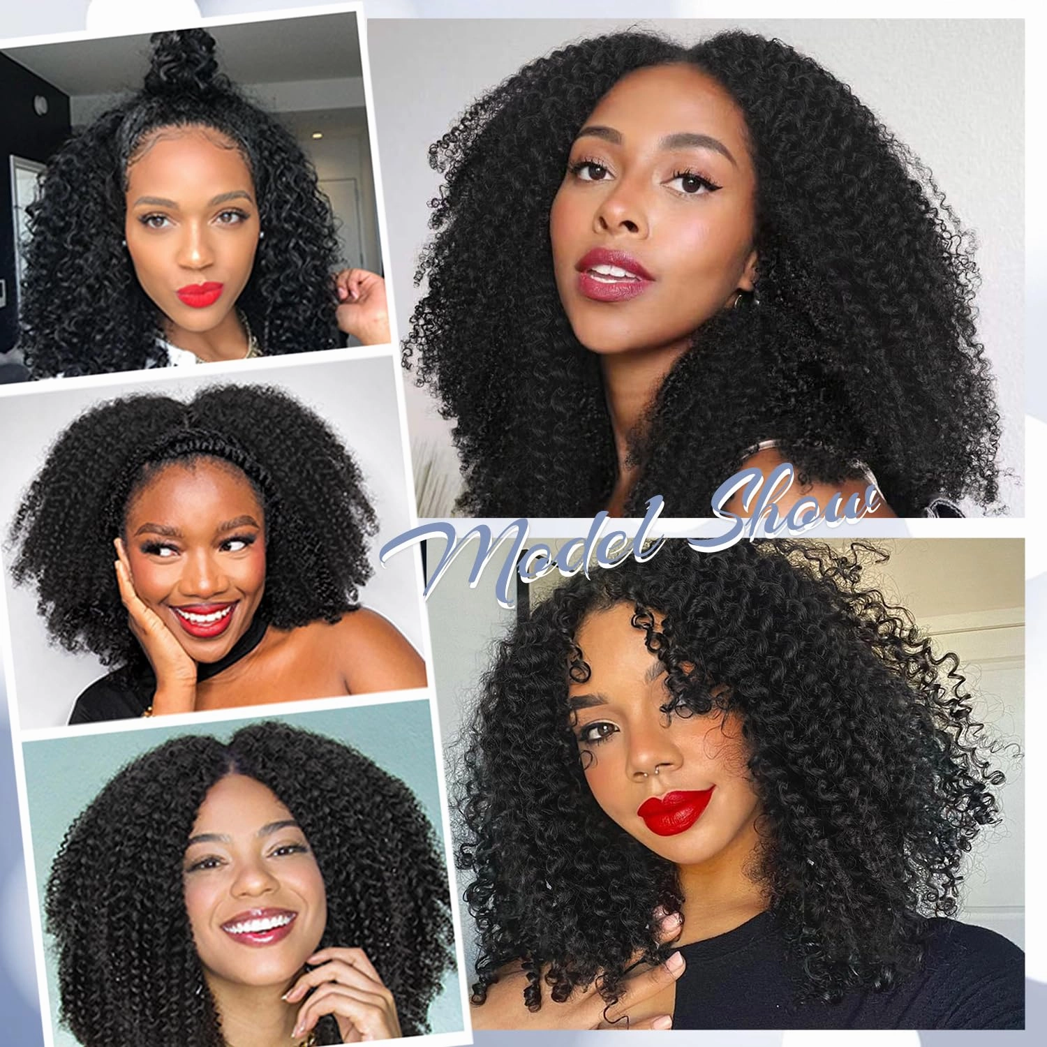 Quantum Love Kinky Curly Crochet Hair Short Marlybob Jerry Curl Hair Extension for Black Women Short Passion Twist Synthetic Hair Extension (3 Pack 10 Inches)