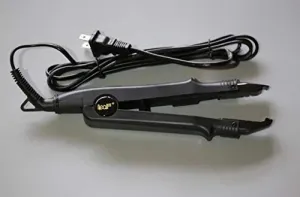 "JR611-Black-A" Fusion Hair Extension Thermostat Tool Iron PTC Traceless Nano Hair Extension Heating Pliers Heat Iron Connector Wand Melting Tool with Adjustable Setting(Black Color A)