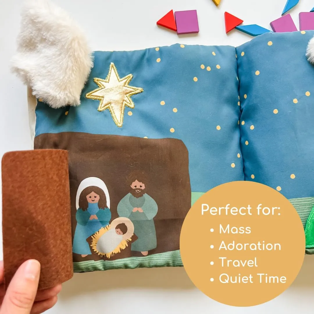 "Where is Jesus" Interactive Quiet Book for Young Believers - Discover Catholic Teachings with Engaging Exploration - Fun and Educational Tool for Early Faith Formation - Perfect Baptism Gift for Kids