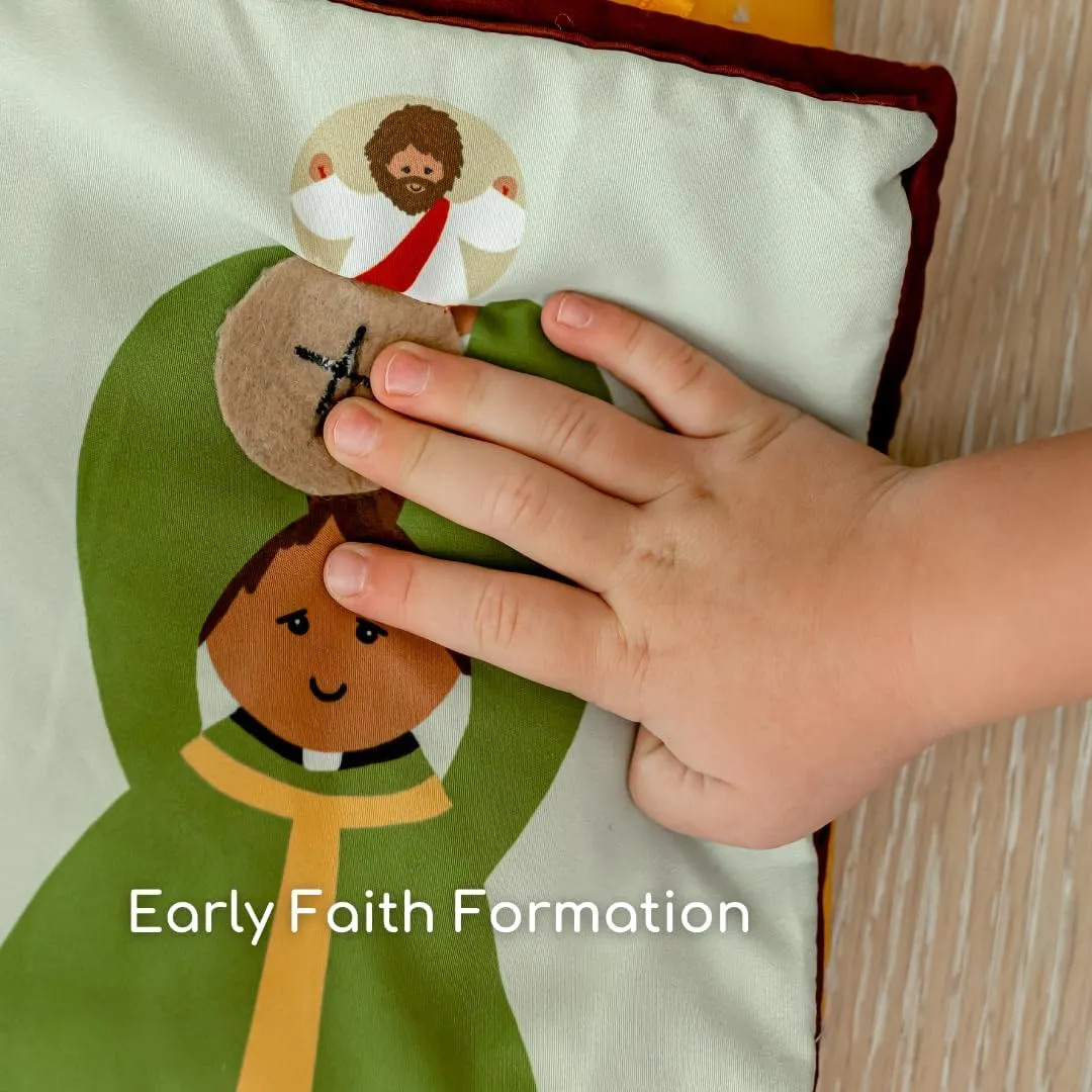 "Where is Jesus" Interactive Quiet Book for Young Believers - Discover Catholic Teachings with Engaging Exploration - Fun and Educational Tool for Early Faith Formation - Perfect Baptism Gift for Kids