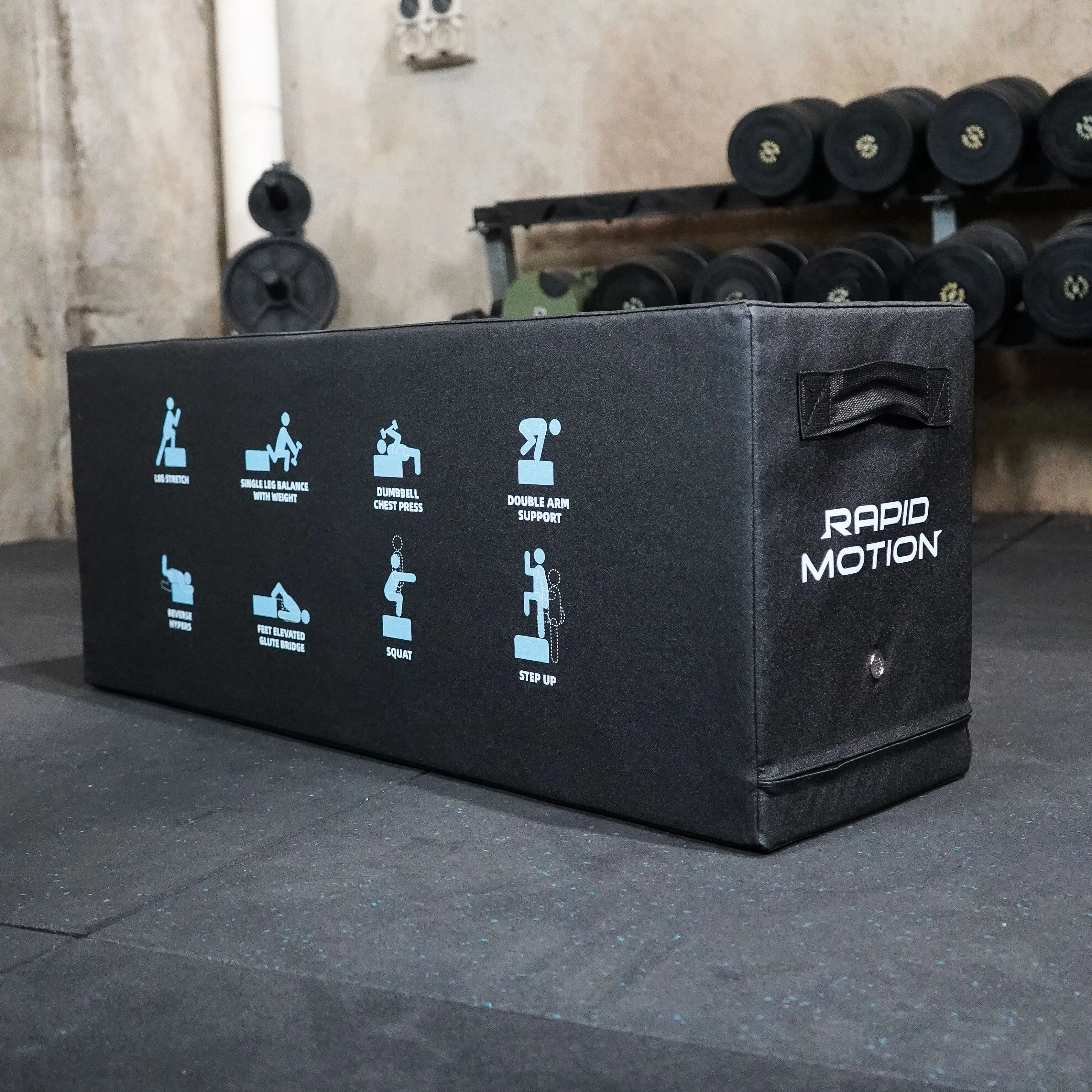 Rapid Motion Multifunctional Foam Glute Bench Plyometric Box All in One