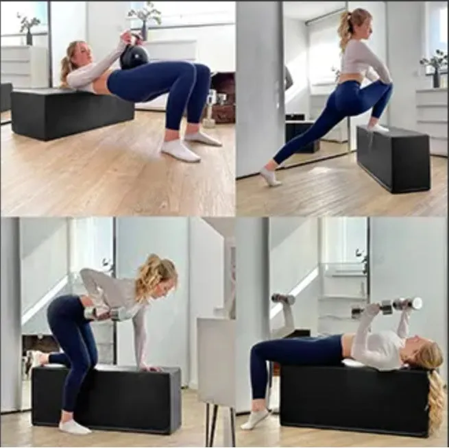 Rapid Motion Multifunctional Foam Glute Bench Plyometric Box All in One