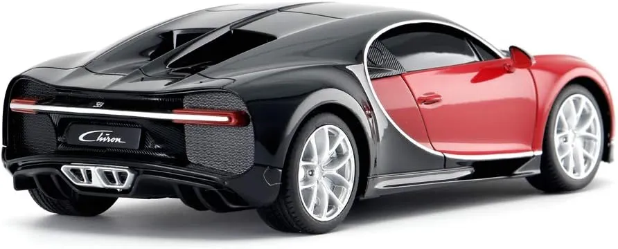 RASTAR Bugatti Toy Car, 1/24 Scale Bugatti Chiron RC Model Car, Red