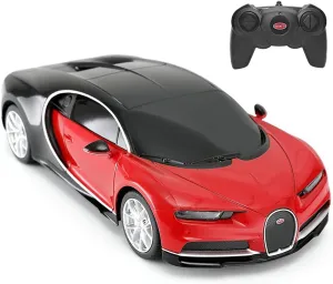 RASTAR Bugatti Toy Car, 1/24 Scale Bugatti Chiron RC Model Car, Red