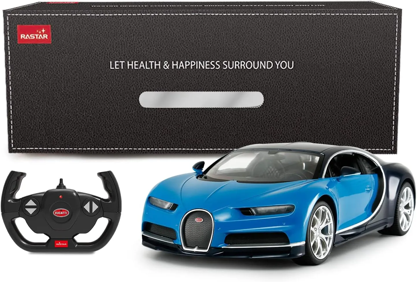 RASTAR RC Bugatti Chiron Remote Control Car, 1/14 RASTAR Bugatti Chiron RC Car - Blue