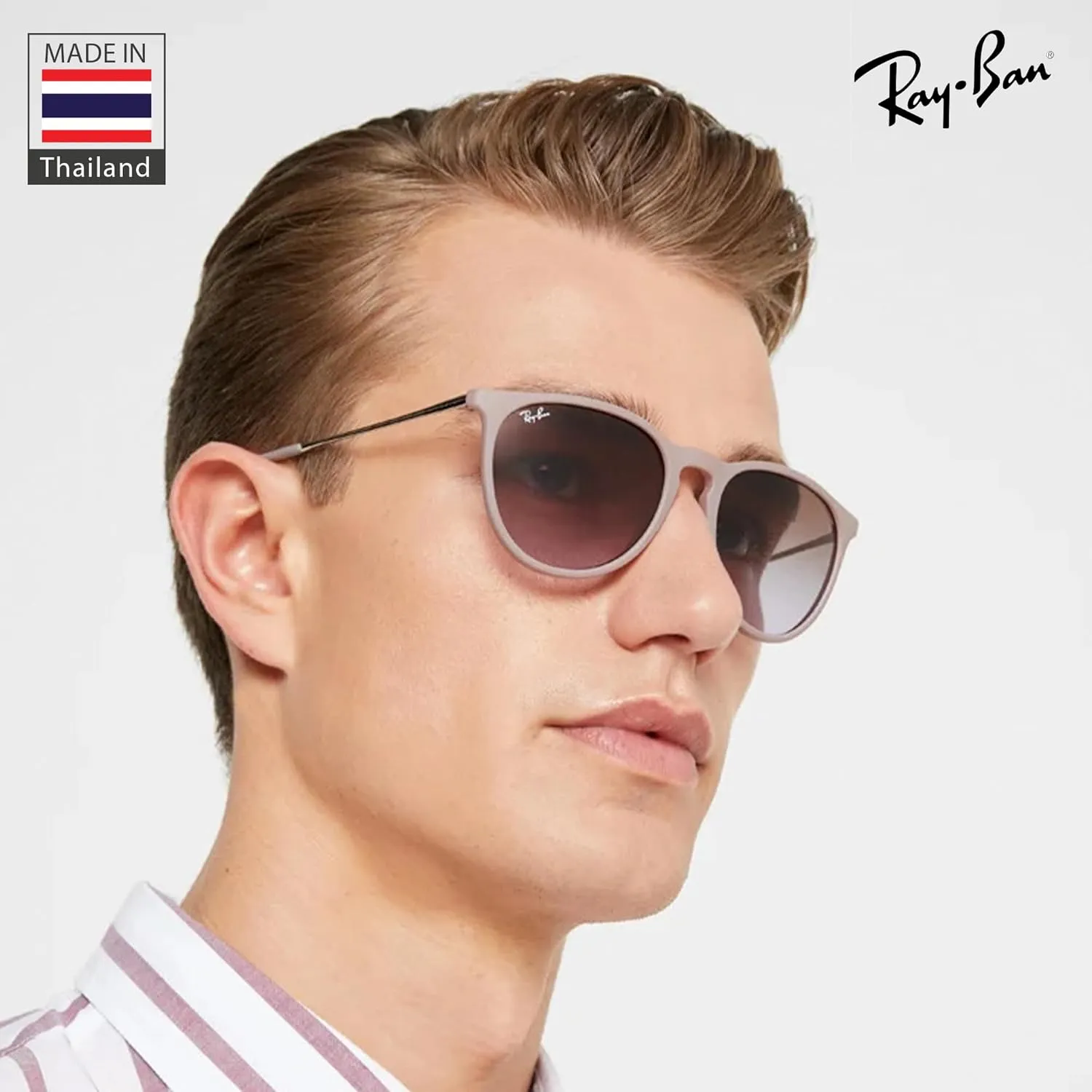 Ray-Ban RB4171 ERIKA Classic Phantos Shape Sunglasses With Eyewear Kit Bundle - High Bridge Fit - Retro Sunglasses