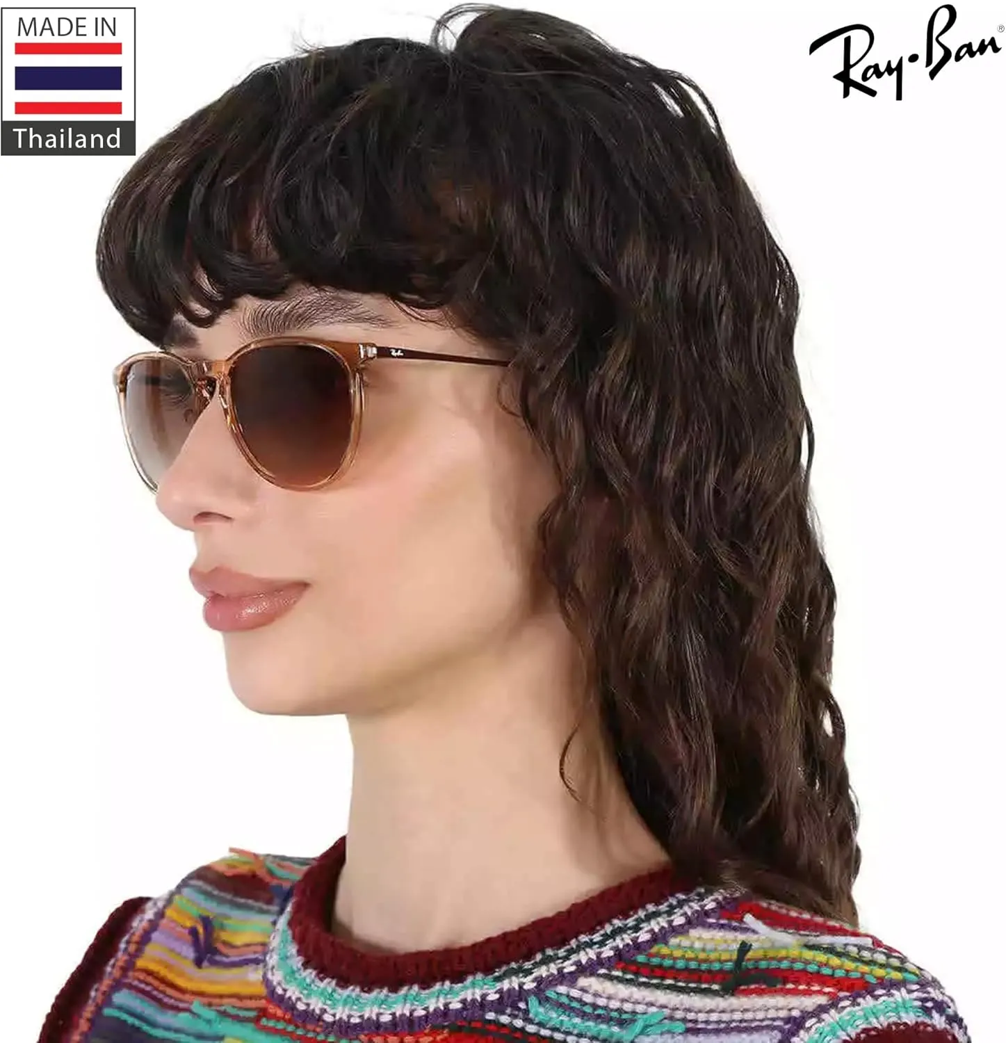 Ray-Ban RB4171 ERIKA Color Mix Phantos Shape Sunglasses With Eyewear Kit Bundle - High Bridge Fit - Retro Sunglasses
