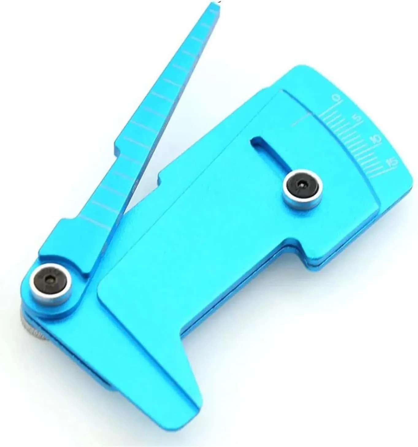RC Car Accessories for Yokomo for Hsp for Tamiya for MST 1/10 1/12 Adjustable Ruler Wheel Hub Balance Ruler Camber 15° Tools RC Model Car Drift for Racing Tools(Blue)