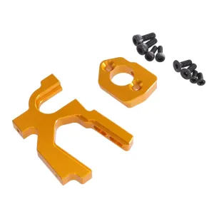 RC Car Upgrade Parts for Wltoys 1/14 144001 144002 144010 1/12 124016 124017 124018 124019 LC for Racing 1/14 Adjustable Motor Fixed for Seat RC Car Metal Upgrade Parts(Yellow)
