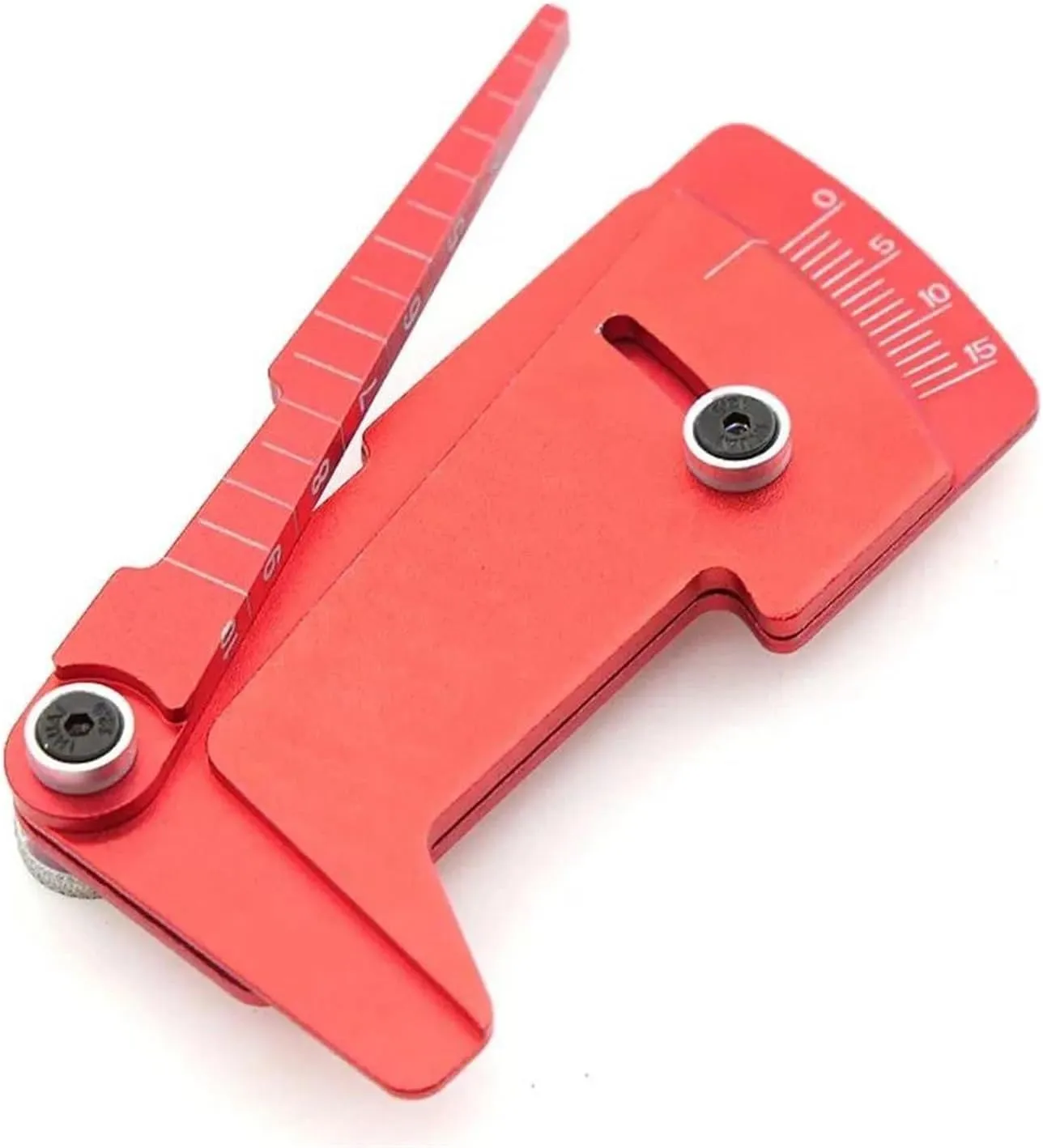 RC Car Upgrade Parts for Yokomo for Hsp for Tamiya for MST 1/10 1/12 Adjustable Ruler Wheel Hub Balance Ruler Camber 15° Tools RC Model Car Drift for Racing Tools(Red)