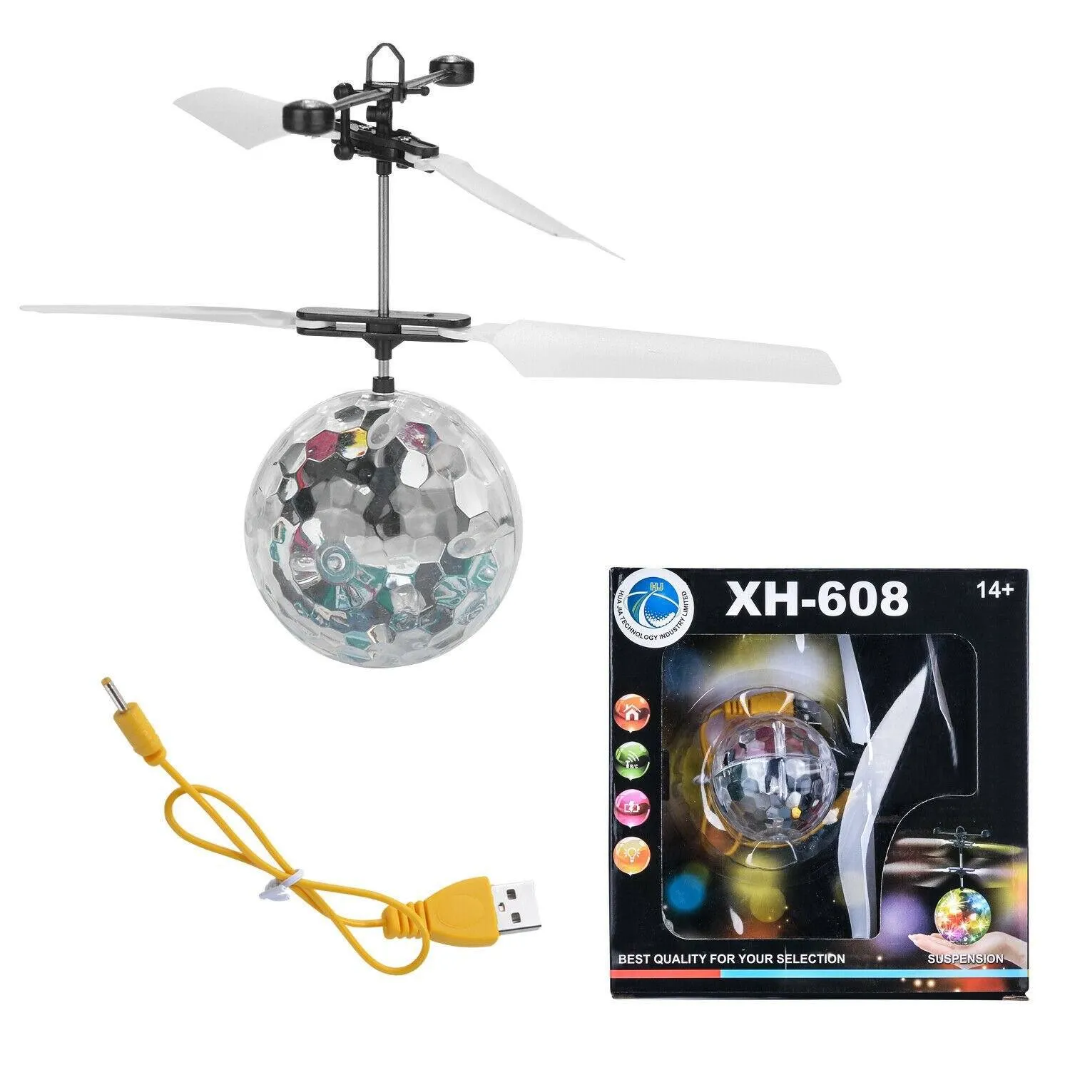 RC Flying LED Ball Helicopter Drone