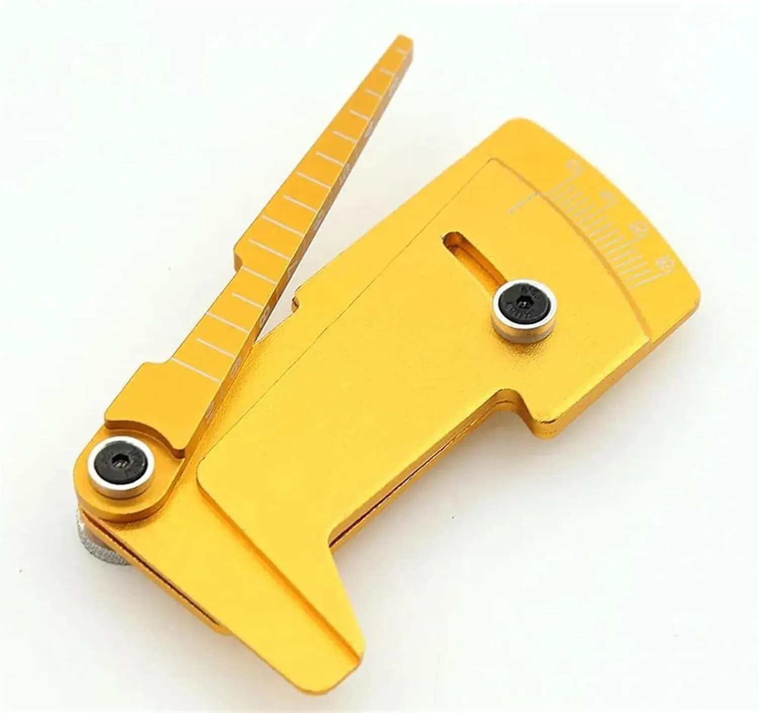 RC Parts for Yokomo for Hsp for Tamiya for MST 1/10 1/12 Adjustable Ruler Wheel Hub Balance Ruler Camber 15° Tools RC Model Car Drift for Racing Tools(Yellow)