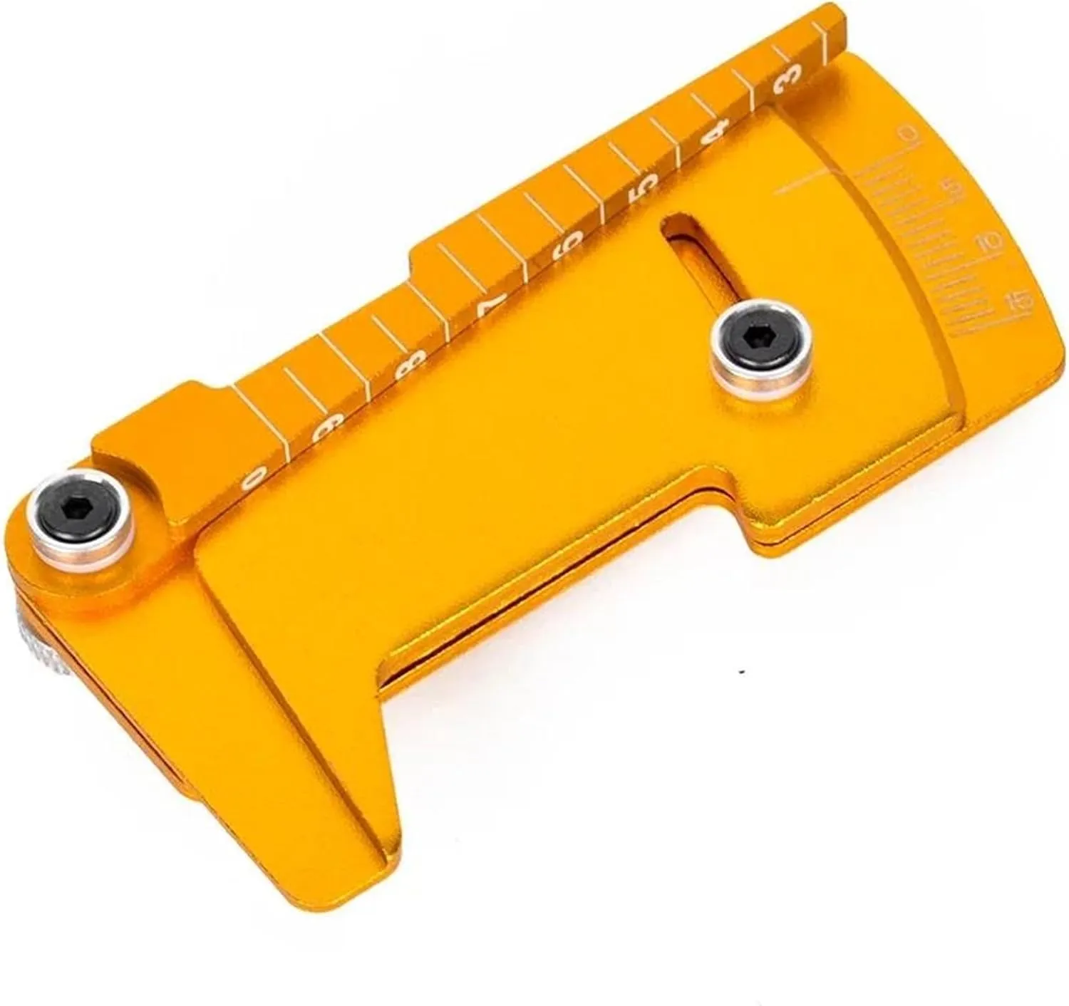 RC Parts for Yokomo for Hsp for Tamiya for MST 1/10 1/12 Adjustable Ruler Wheel Hub Balance Ruler Camber 15° Tools RC Model Car Drift for Racing Tools(Yellow)