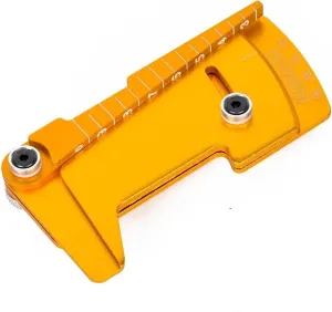 RC Parts for Yokomo for Hsp for Tamiya for MST 1/10 1/12 Adjustable Ruler Wheel Hub Balance Ruler Camber 15° Tools RC Model Car Drift for Racing Tools(Yellow)