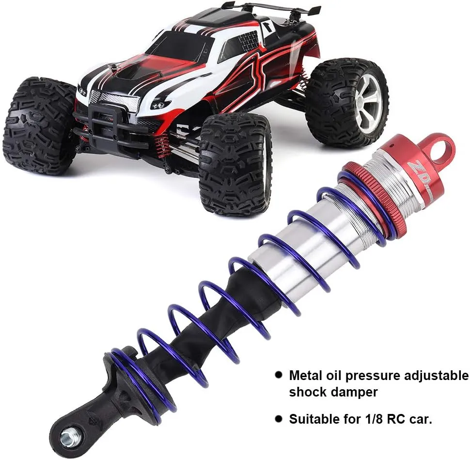 RC Set Damper Adjustable 1/8 RC JLB HSP EM Racing DHK HPI Redcat LRP Hobao ZD Racing Hongnor (Red)