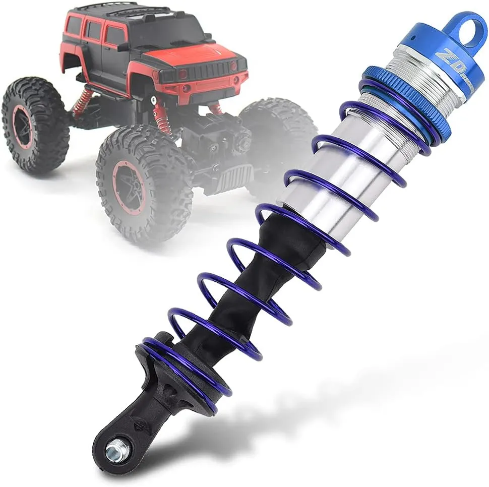 RC Vehicles Front Shock Damper Metal Oil Pressure Adjustable 2 pcs Shocks,Long Service Life, Fits JLB HSP EM Racing DHK HPI Redcat LRP Hobao ZD Racing Hongnor DF (Blue)