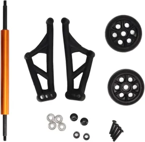 RC Wheelie Bar Kit, Adjustable Anti Roll RC Tail Wheel Head Up Wheelie Bar Kit Upgrade Parts for ZD Racing MX 07 4WD 1/7 RC Truck Car