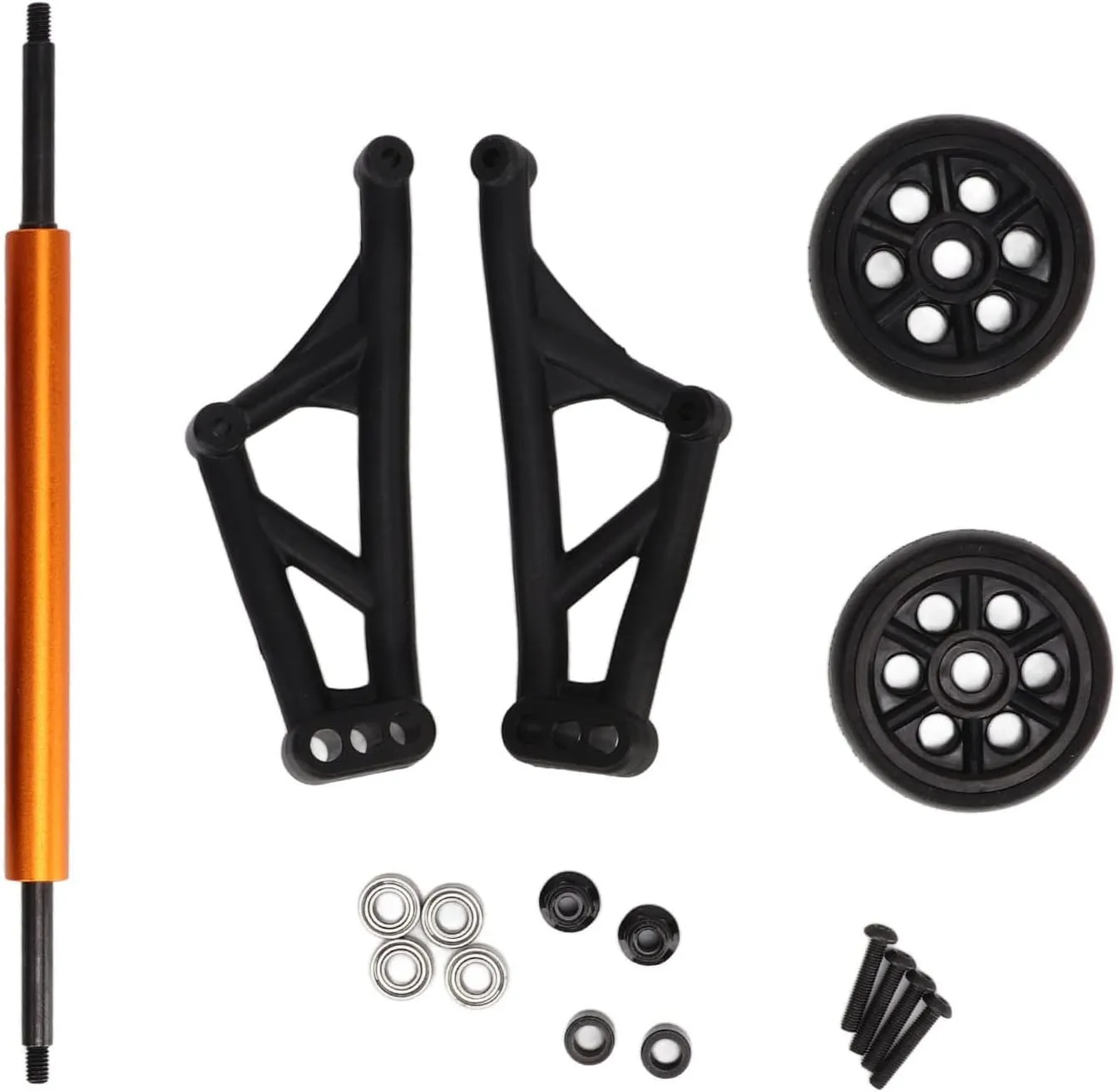 RC Wheelie Bar Kit, Adjustable Anti Roll RC Tail Wheel Head Up Wheelie Bar Kit Upgrade Parts for ZD Racing MX 07 4WD 1/7 RC Truck Car