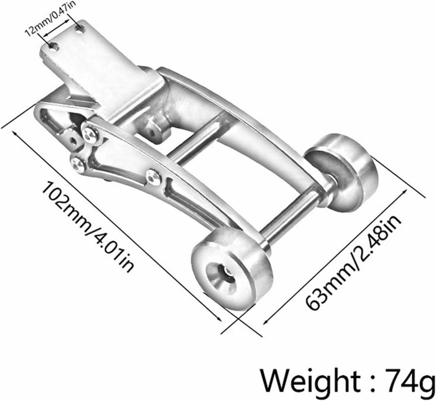 RC Upgrade Accessory Compatible with MJX 14210 14209 1/14 RC Car Upgrade Parts Accessories Head-Up Wheelie Bar Adjustable(Silver)