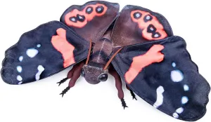 Red Admiral Butterfly Plush Toy, Lifelike Red Admiral Butterfly Stuffed Animals 11in, Realistic Soft Big Butterfly Plushie Model Toy, Unique Plush Gift Collection for Kids