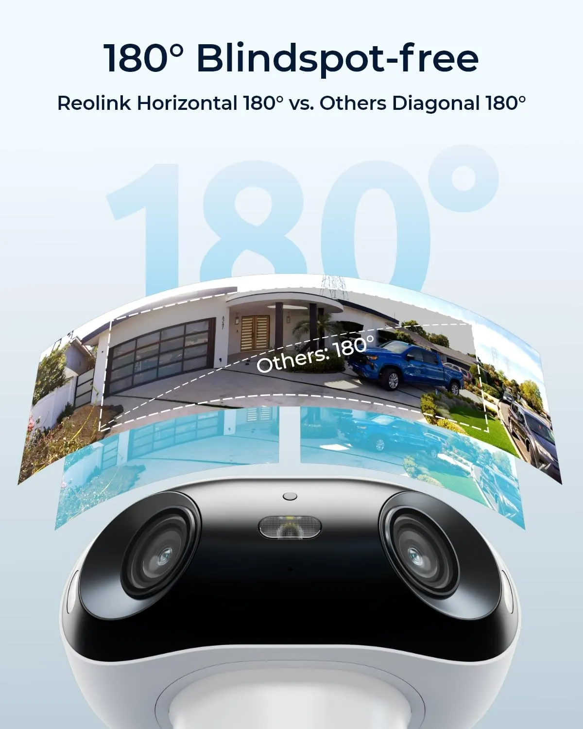 REOLINK Argus 4 Pro, 4K Solar Security Cameras Wireless Outdoor, 8MP for Home Security, ColorX Night Vision, 180° No Blindspots, 5G/2.4GHz WiFi 6, AI Detection, No Monthly Fee, Home Hub Compatible