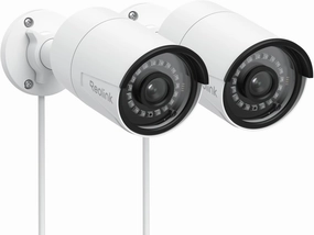 REOLINK 5MP PoE Security Camera, Outdoor Indoor Surveillance for home, Person/Vehicle/Pet Detection, Time-Lapse, 100ft IR Night Vision, Work with Smart Home, support 256GB SD Card, RLC-510A(Pack of 2)