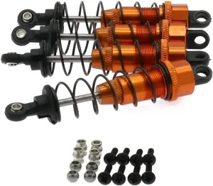 Replacement Part For 4PCS Alloy 90mm Oil Filled Length Adjustable Shock Absorber For Rc Model Car 1/10 Racing Buggy Truggy S-Course Desert - (Color: Blue)