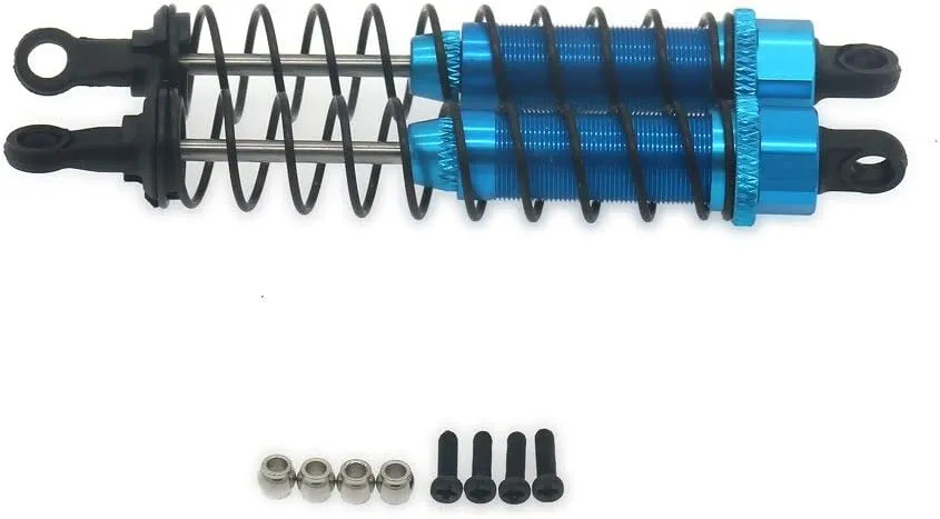 Replacement Part For Alloy 98mm Long 2PCS Shock Absorber Damper For Rc Car 1/12 Rc Lc Racing Length Adjustable - (Color: Black)