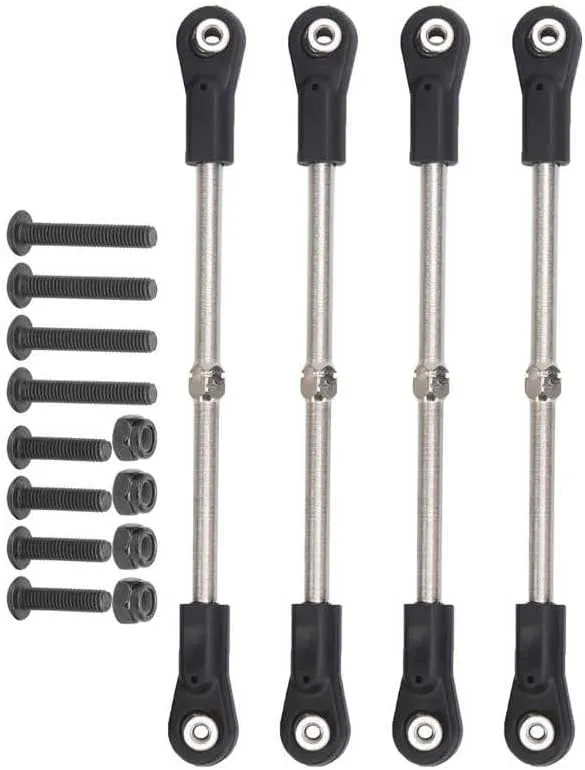 Replacement Part For RC Accessory RC Parts Steering Linkage Rod Set Adjustable 110 120mm Fit For 1/8 RC Racing Truck Car