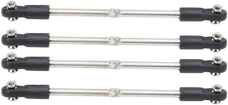 Replacement Part For RC Steering Link Rod Steering Linkage Rod Set Adjustable 110 120mm Fit For 1/8 RC Racing Truck Car Steering Linkage Rod