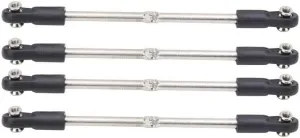 Replacement Part For RC Steering Link Rod Steering Linkage Rod Set Adjustable 110 120mm Fit For 1/8 RC Racing Truck Car Steering Linkage Rod