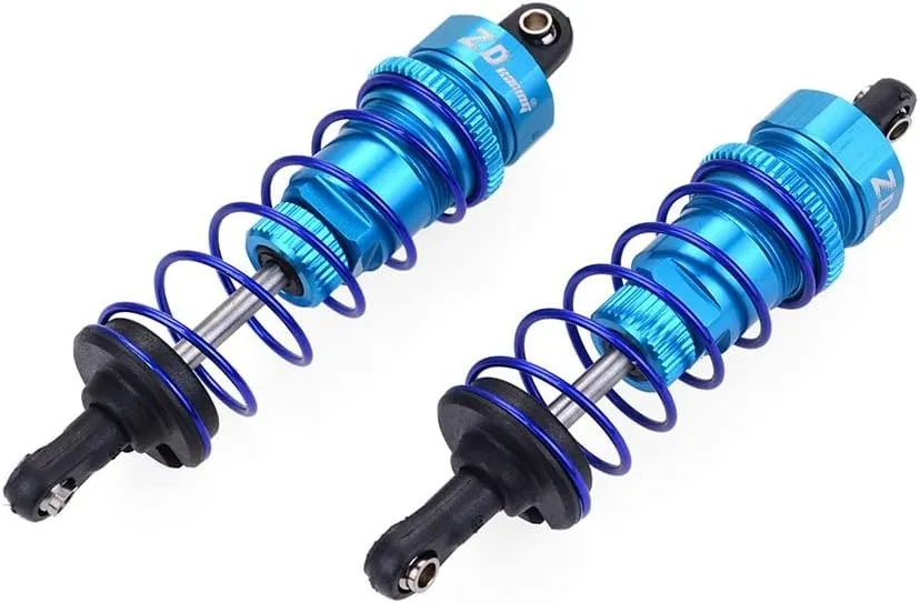 Replacement Part For ZD Racing 7358 1/10 RC Car Oil Pressure Adjustable Front Shock Absorber 92mm 2pcs - (Color: Blue)